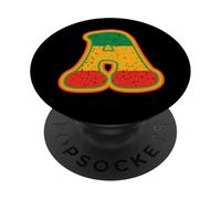 Lettera Rasta A retrò invecchiata rosso giallo verde arte PopSockets PopGrip Adesivo