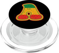 Lettera Rasta A retrò invecchiata rosso giallo verde arte PopSockets PopGrip per MagSafe