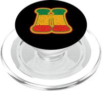 Lettera rasta H retrò invecchiato rosso giallo verde arte PopSockets PopGrip per MagSafe