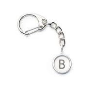 Lettera Richiesta Portachiavi Vintage Schreibmaschinentaste Miniblings Bianco
