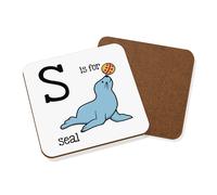Lettera S Is Per Sigillo Sottobicchiere - Divertente Alfabeto