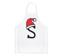 Lettera S Natale Cappello Chef Grembiule Rosso Babbo Bambini Alfabeto Cucinare