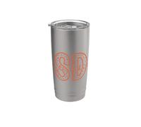 Lettera SD Dakota del Sud USA America Bicchiere termico in acciaio inox doppia parete