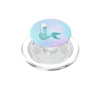 Lettera sirena I acquerello alfabeto design PopSockets PopGrip per MagSafe