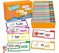 Lettera Suoni Flashcard Leggere e rime Libri Phonics Flashcard per asilo e uso prescolare Leggi e rime Libri