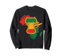 Lettera T Africa Silhouette Panafricano Colori Monogramma Felpa