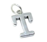 Lettera T iniziale T charm in argento sterling .925 x 1 iniziali charms