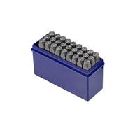 Lettera timbro metallo Set 1/4” 6mm alfabeto dalla A alla Z e simbolo punzone