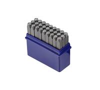 Lettera timbro metallo Set 5/32" 4mm alfabeto dalla A alla Z e simbolo punzone