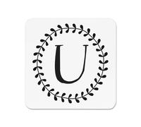 Lettera U Corona Floreale Magnete Da Frigo - Fiori
