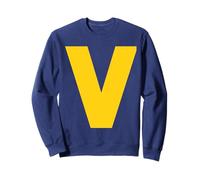 Lettera V Chipmunk Gruppo Corrispondente Halloween Costume Cosplay Felpa