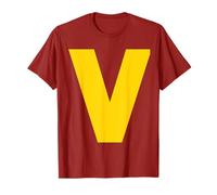 Lettera V Chipmunk Gruppo Corrispondente Halloween Costume Cosplay Maglietta