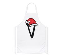 Lettera V Natale Cappello Chef Grembiule Rosso Babbo Bambini Alfabeto Cucinare