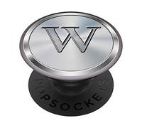 Lettera W design iniziale monogramma regalo per ragazzi e ragazze PopSockets PopGrip Intercambiabile