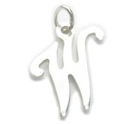 Lettera W iniziale charm in argento sterling .925 x1 lettere iniziali charms