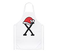 Lettera X Natale Cappello Chef Grembiule Rosso Babbo Bambini Alfabeto Cucinare