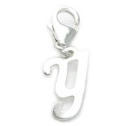 Lettera Y iniziale charm in argento sterling su clip da 9 mm .925 x1