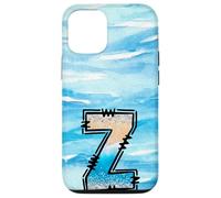 Lettera Z con iniziale oceano estivo con effetto luccicante Custodia per iPhone 12/12 Pro