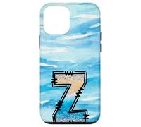 Lettera Z con iniziale oceano estivo con effetto luccicante Custodia per iPhone 12 mini