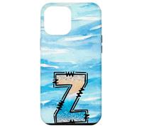 Lettera Z con iniziale oceano estivo con effetto luccicante Custodia per iPhone 12 Pro Max