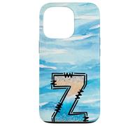 Lettera Z con iniziale oceano estivo con effetto luccicante Custodia per iPhone 13 Pro