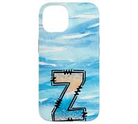 Lettera Z con iniziale oceano estivo con effetto luccicante Custodia per iPhone 14