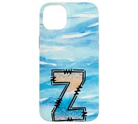 Lettera Z con iniziale oceano estivo con effetto luccicante Custodia per iPhone 14 Plus