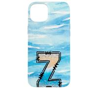 Lettera Z con iniziale oceano estivo con effetto luccicante Custodia per iPhone 15 Plus