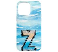 Lettera Z con iniziale oceano estivo con effetto luccicante Custodia per iPhone 15 Pro Max