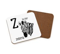 Lettera Z Is Per Zebra Sottobicchiere - Divertente Alfabeto