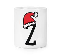 Lettera Z Natale Cappello Trucco Pennello Matita Pentola Rosso Babbo Bambini