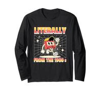 Letteralmente dal 1900 Retro Millennial Cartoon Maglia a Manica