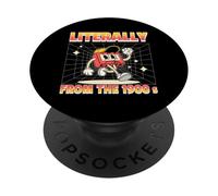 Letteralmente dal 1900 Retro Millennial Cartoon PopSockets PopGrip Adesivo