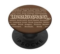 Letterary Girl bookish Booktrovert Vintage Divertente regalo di lettura PopSockets PopGrip Adesivo