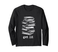 Letteratura Divertente Citazione Libri Amante Ottenere Illuminato Libro bibliofilo Maglia a Manica