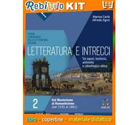 LETTERATURA E INTRECCI VOL. 2 (9788868896300) - Libro Scolastico + Kit Scuola con Copertine Rebillo