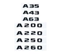 Lettere 3D A180 A200 A220 A250 A260 A180d A220d Emblema ABS compatibile con un adesivo con logo posteriore for bagagliaio W176 W177(A160)