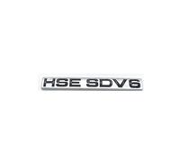 Lettere 3D in ABS HSE SDV6 Edition, emblema compatibile con adesivo for logo distintivo for bagagliaio, argento cromato, nero e rosso.(Matte Silver)