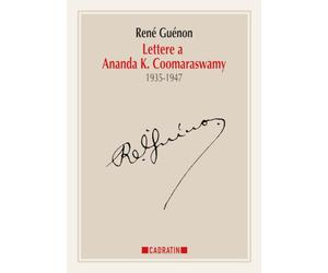 Lettere a Ananda K. Coomaraswamy (1935-1947)