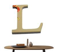 Lettere a specchio da parete in acrilico 3D, autoadesive, lettere dorate chiare, da parete, per cucina, bagno, bar