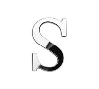 Lettere a specchio in acrilico 3D ispessito di grandi dimensioni, 20 cm, con combinazione gratuita di specchi autoadesivi in plexiglass, adesivi murali di sicurezza fai da te