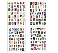 Lettere Adesive Scrapbooking 181 Pezzi Adesivi Vintage Stickers Aesthetic Adesivi Scrapbooking Lettere Adesive Grandi,Può Essere Utilizzato Per Incollare Diari, Valigie, Album Fotografici