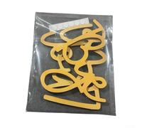 Lettere artistiche in legno MDF eleganti per decorazioni creative da parete e progetti di scrapbooking che consentono una personalizzazione artistica personale e un uso duraturo (set oro + colla)
