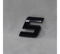 Lettere corsive autoadesive 3D nere lucide alte 2,5 cm, lettere e numeri, per creare il proprio logo e nomi, adesivi per auto (5)