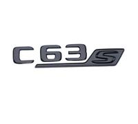 Lettere cromate nere ABS 3D compatibili con C63S W205 W204 2019-2022 Logo adesivo emblema distintivo bagagliaio accessori auto(Glossy Black)