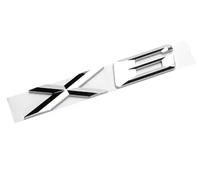 Lettere cromate nere ABS 3D for badge emblema for bagagliaio posteriore auto for adesivi X6 E71 F16 E72 G06, accessori for lettere, dimensioni: 180 mm * 30 mm(Chrome,2015-2024)