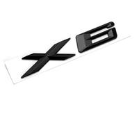 Lettere cromate nere ABS 3D for badge emblema for bagagliaio posteriore auto for adesivi X6 E71 F16 E72 G06, accessori for lettere, dimensioni: 180 mm * 30 mm(Glossy Black,2015-2024)