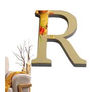 Lettere da parete a specchio acrilico | Decalcomanie da muro autoadesive 3D con - Lettere Grandi Oro Chiaro, Decorativi 'Da Appendere Alla Fattoria Per La Festa Nuziale 'ufficio a Camera Da Di Casa