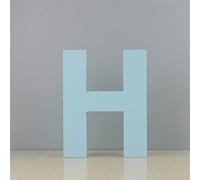 Lettere da parete in legno H - Lettera decorativa da parete per cameretta, cameretta dei bambini, nome e camera da letto delle ragazze