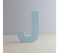 Lettere da parete in legno J - Lettera decorativa da parete per cameretta dei bambini e cameretta dei bambini